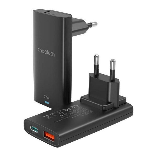 شارژر دیواری فوق باریک Choetech PD6011 PD65W GaN