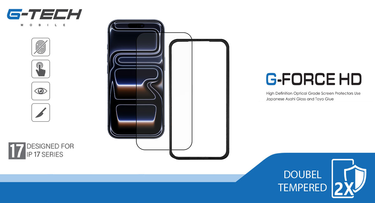 گلس آیفون 17 پرو G-TECH G-FORCE HD 1 گلس آیفون 17 پرو G-TECH G-FORCE HD فروشگاه اسپيگن ایران