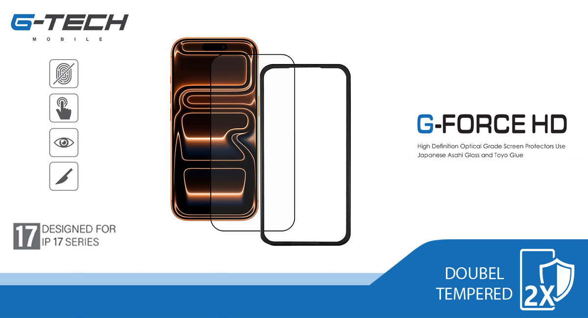 گلس آیفون 17 پرو مکس G-TECH G-FORCE HD 1 گلس آیفون 17 پرو مکس G-TECH G-FORCE HD فروشگاه اسپيگن ایران